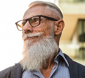 Man wearing Denmark frames
